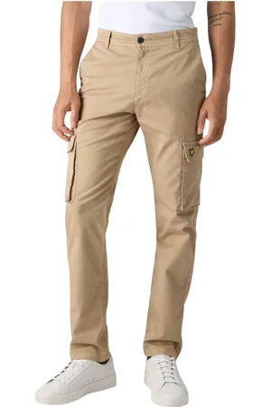 Lyle & Scott Broeken, Heren, , W34, Katoen, Broek met Rits en Knoop voor Herfst/Winter