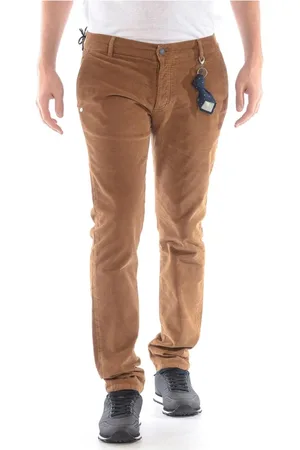 D.A. Daniele Alessandrini Broeken, Heren, Bruin, W34, Katoen, Jeans