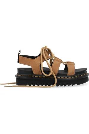 Dr. Martens Schoenen, Dames, Bruin, 37 EU, Leer, Savannah Nubuck Enkellaarsjes