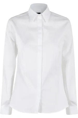 FAY Blouses & Shirts, Dames, Wit, S, Katoen, Slim Shirt