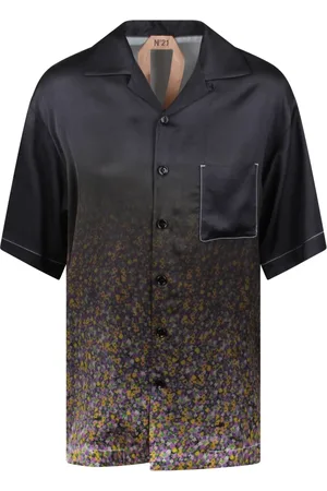Nº21 Overhemden, Dames, Veelkleurig, S, Geschaduwde Pyjama-Stijl Shirt