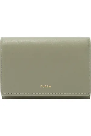 Furla Accessoires, Dames, Groen, ONE Size, Leer, Nuvola Compact Wallet M