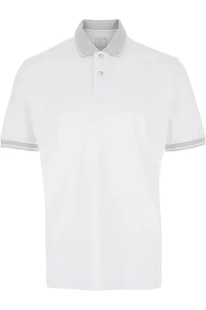 ELEVENTY Tops, Heren, Wit, L, Katoen, Witte Piqué Polo Shirt