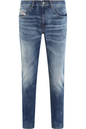 Diesel Jeans, Heren, Blauw, W34, Katoen, Slim Fit Jeans