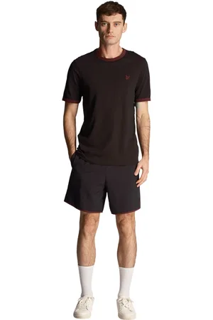 Lyle & Scott Badkleding, Heren, Zwart, XS, Nylon, Tonal Zwemshorts