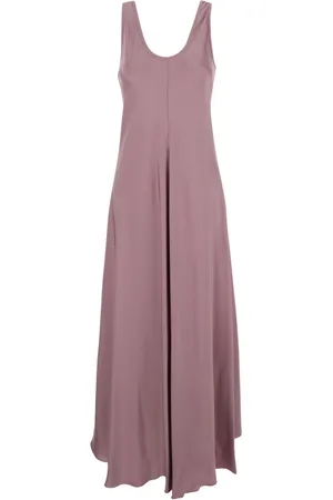 FORTE FORTE Kleedjes, Dames, Paars, XS, Satijn, Satijnen Ballerina Jurk