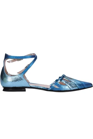 Fabi Schoenen, Dames, Blauw, 37 1/2 EU, Leer, Platte schoenen Blauw