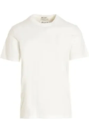 Maison Margiela Tops, Heren, Wit, M, Katoen, Stijlvolle T-shirts en Polo`s