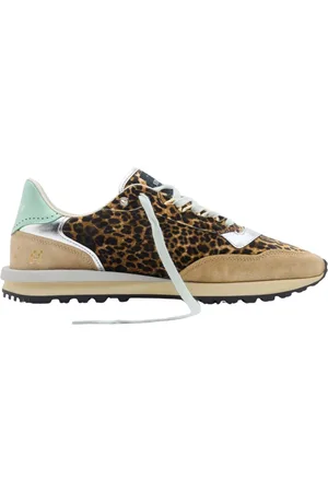 Hidnander Schoenen, Dames, Bruin, 36 EU, Leer, Tenkei Prime Sneakers