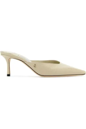 Jimmy Choo Schoenen, Dames, , 38 1/2 EU, Leer, Zandleren Vivi Muiltjes