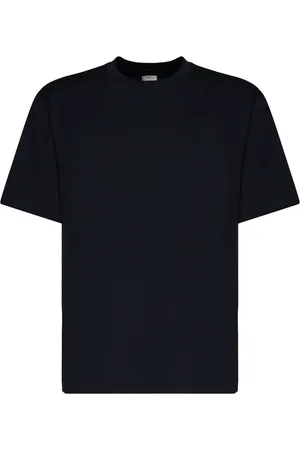 ELEVENTY Tops, Heren, Blauw, L, Katoen, T-shirt met ronde hals