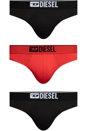 Diesel Ondergoed, Heren, Zwart, 2Xl, Katoen, Drie-pack strings