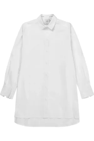 Munthe Blouses & Shirts, Dames, Wit, L, Katoen, Losvallend overhemd