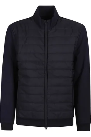 FAY Jassen, Heren, Blauw, XL, Polyester, Zip Sweatshirt