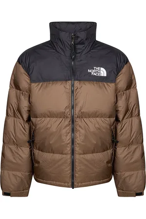 The North Face Jassen, Heren, Bruin, M, Leer, Retro Nuptse Jacket