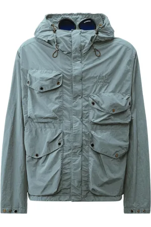 C.P. Company Jassen, Heren, Blauw, L, Nylon, Nylon Goggle Jacket