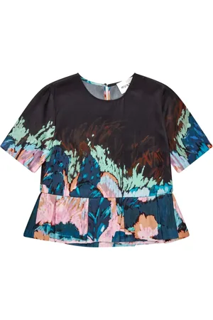 Munthe Blouses & Shirts, Dames, Veelkleurig, XS, Elegante Top met Peplum Effect
