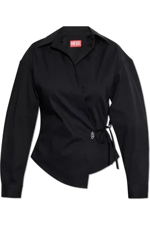 Diesel Blouses & Shirts, Dames, Zwart, S, Katoen, C-Delphi Shirt