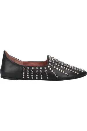 Premiata Schoenen, Dames, Zwart, 40 EU, Leer, Marokkaans Zwart Kalf met Studs