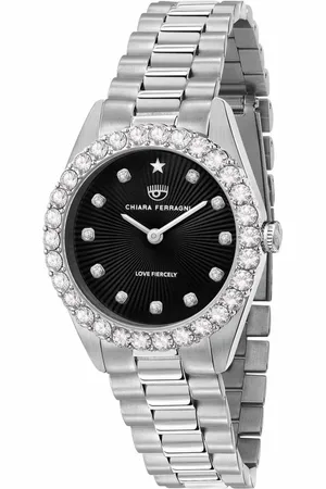 Chiara Ferragni Accessoires, Dames, Grijs, ONE Size, Quartz Analoog Horloge