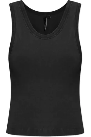 Entire Studios Tops, Dames, Zwart, 2Xs, Katoen, Cropped Top