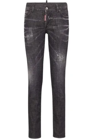 Dsquared2 Jeans, Dames, Zwart, 2Xs, Katoen, Jennifer Jeans