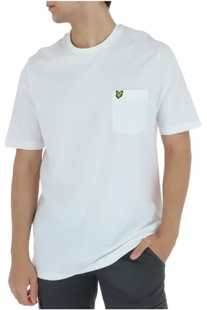 Lyle & Scott Tops, Heren, Wit, S, Katoen, Klassiek katoenen T-shirt