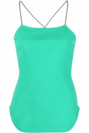 The Attico Tops, Dames, Groen, S, Katoen, Casual Blouse