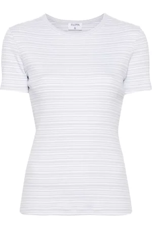 Filippa K Tops, Dames, Veelkleurig, M, Katoen, Gestreept T-shirt