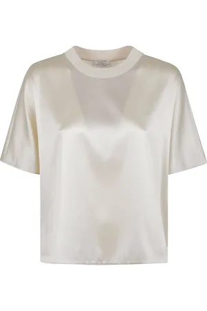 PESERICO SIGN Tops, Dames, , L, Zijdeblend Naakt Shirt