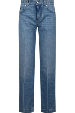Dolce & Gabbana Jeans, Dames, Blauw, 2Xs, Denim, Kreukvrije Denim Jeans
