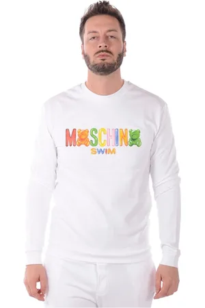 Moschino Sweatshirts & Hoodies, Heren, Wit, XS, Katoen, Hoodies