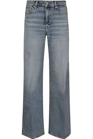 7 for all Mankind Jeans, Dames, Blauw, W25, Katoen, Blauwe Jeans voor Vrouwen Stijlvol Comfort