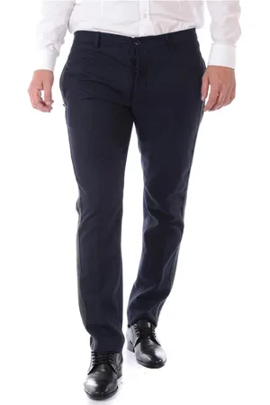 D.A. Daniele Alessandrini Broeken, Heren, Blauw, XS, Wol, Jeans