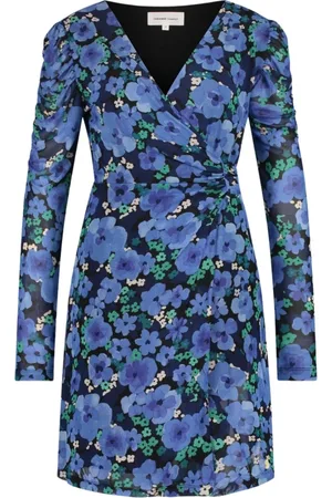 Fabienne Chapot Kleedjes, Dames, Blauw, M, Leer, Flake Jurk