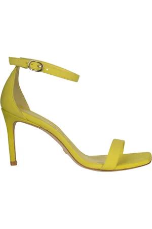 Stuart Weitzman Schoenen, Dames, Groen, 36 EU, Leer, Pistachio Curve Enkellaarsjes