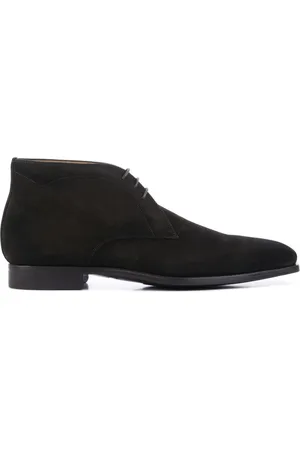 Magnanni Schoenen, Heren, Bruin, 43 1/2 EU, Suède, Bruine Suède Veterschoenen