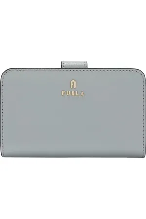 Furla Accessoires, Dames, Blauw, ONE Size, Leer, Camelia Compact Portemonnee