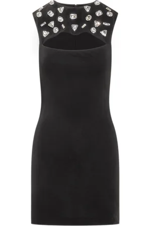 Dsquared2 Kleedjes, Dames, Zwart, S, Cut Out Mini Jurk
