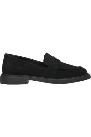 Estro Schoenen, Dames, Zwart, 37 EU, Zwarte Penny Loafers