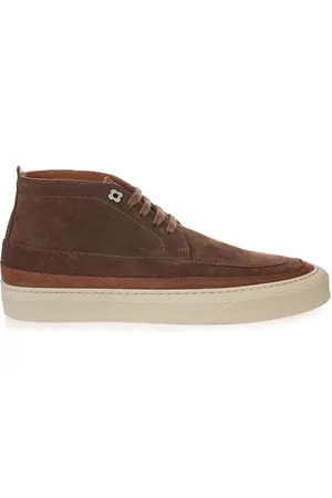 LARDINI Schoenen, Heren, Bruin, 40 EU, Suède, Luxe Suède Sneakers