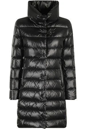 FAY Mantels, Dames, Zwart, L, Lange Urban Hook Puffer Jas