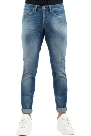 Dondup Jeans, Heren, Blauw, W35, Katoen, Slim-fit Jeans