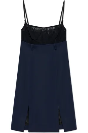 The Attico Kleedjes, Dames, Blauw, 3Xs, Strappy Dress