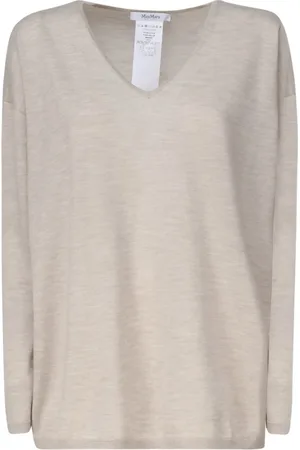 Max Mara Truien, Dames, , M, Cashmere V-Neck Jumper Freccia Style