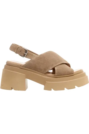 Elena Iachi Schoenen, Dames, , 35 EU, Suède, Suède Gekruiste Sandalen