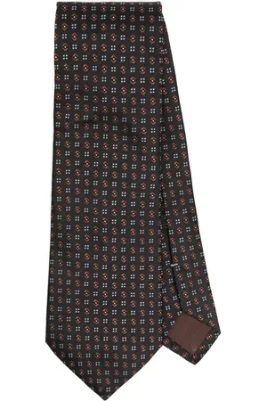 CANALI Accessoires, Heren, Zwart, ONE Size, Luxe Zijden Stropdas