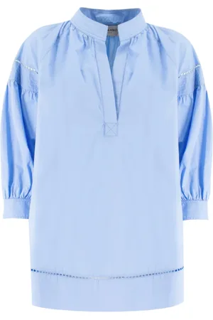 ERMANNO SCERVINO Blouses & Shirts, Dames, Blauw, S, Katoen, Blouse