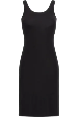 Roberto Cavalli Kleedjes, Dames, Zwart, M, Zwarte Jurk met RC Logo