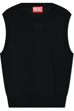 Diesel Tops, Dames, Zwart, M, Wol, Mouwloze Top